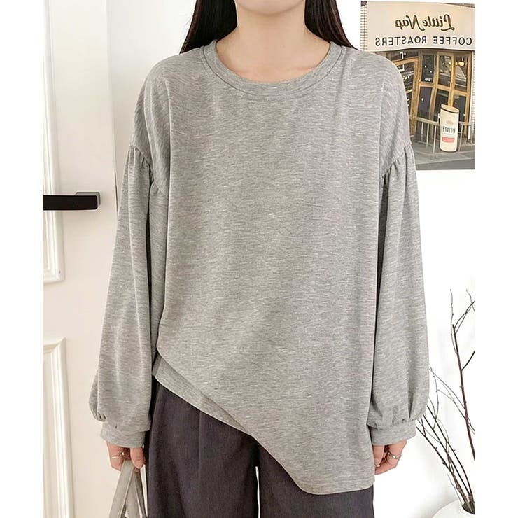 ボリュームスリーブ ソフトタッチ プルオーバー | aimoha  | 詳細画像4 