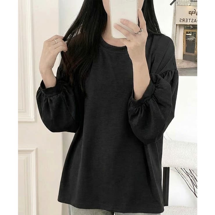 ボリュームスリーブ ソフトタッチ プルオーバー | aimoha  | 詳細画像5 