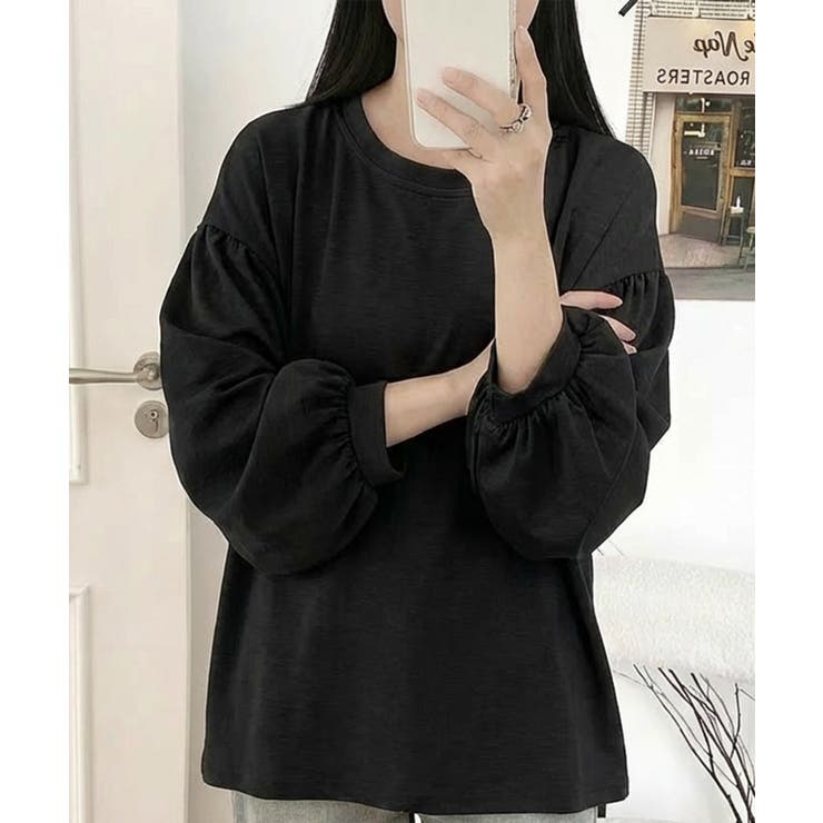 ボリュームスリーブ ソフトタッチ プルオーバー | aimoha  | 詳細画像6 