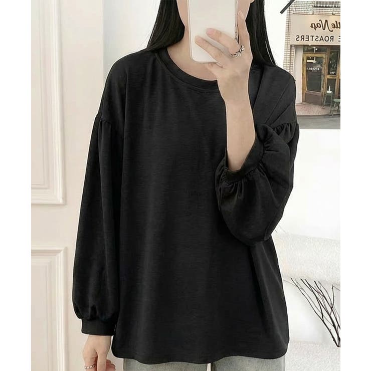 ボリュームスリーブ ソフトタッチ プルオーバー | aimoha  | 詳細画像7 