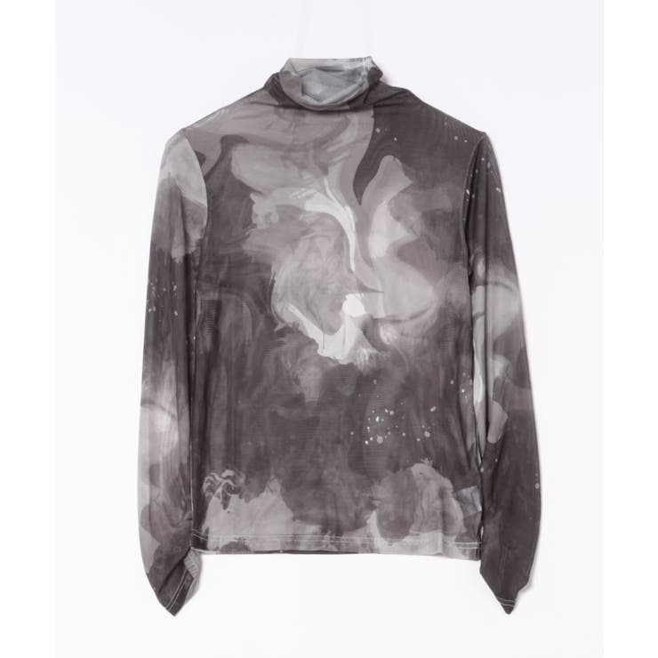 アート配色透け感カットソー レディース 長袖 | aimoha  | 詳細画像23 