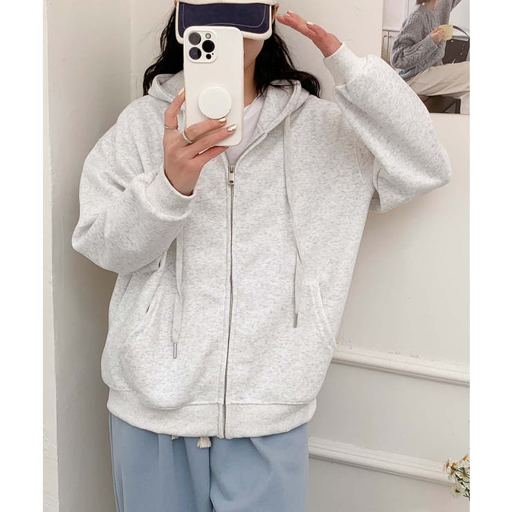 ジップアップパーカー | aimoha  | 詳細画像9 