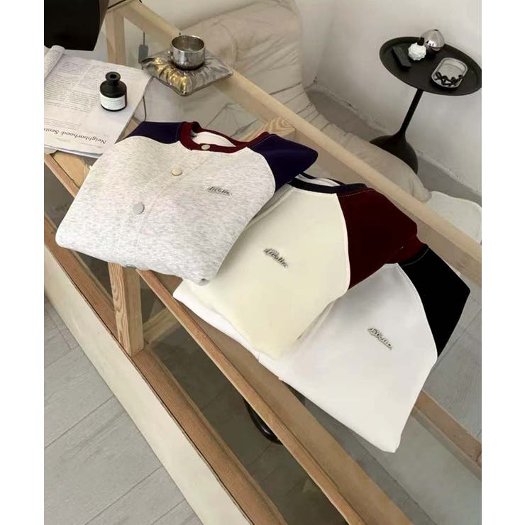 ラグランスリーブボタンカーディガン | aimoha  | 詳細画像9 