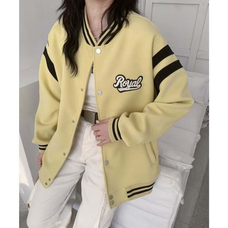 ロゴ刺繍デザインスタジャン | aimoha  | 詳細画像10 