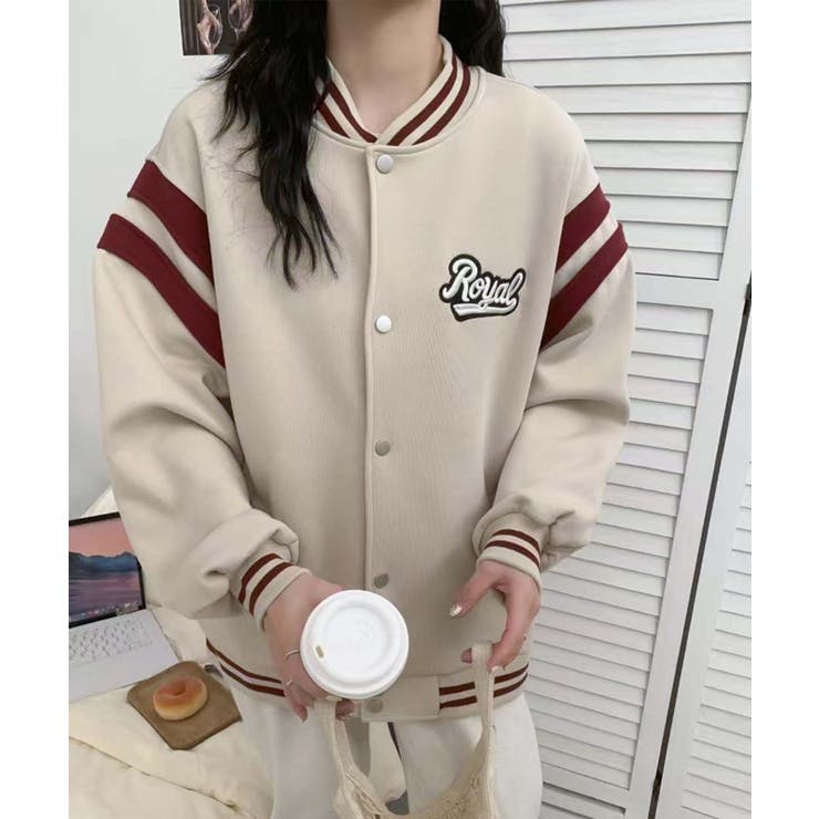 ロゴ刺繍デザインスタジャン | aimoha  | 詳細画像13 