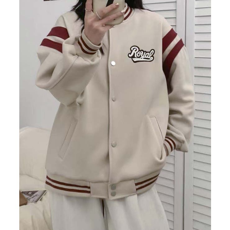 ロゴ刺繍デザインスタジャン | aimoha  | 詳細画像14 