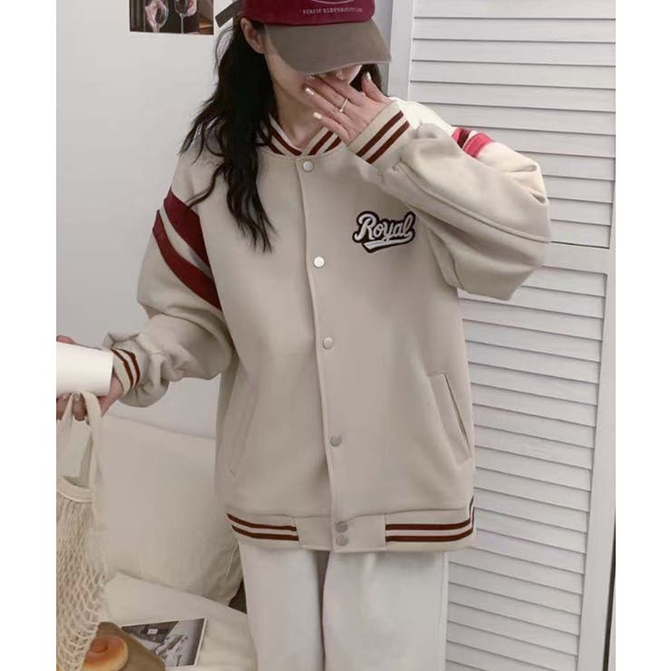 ロゴ刺繍デザインスタジャン | aimoha  | 詳細画像15 