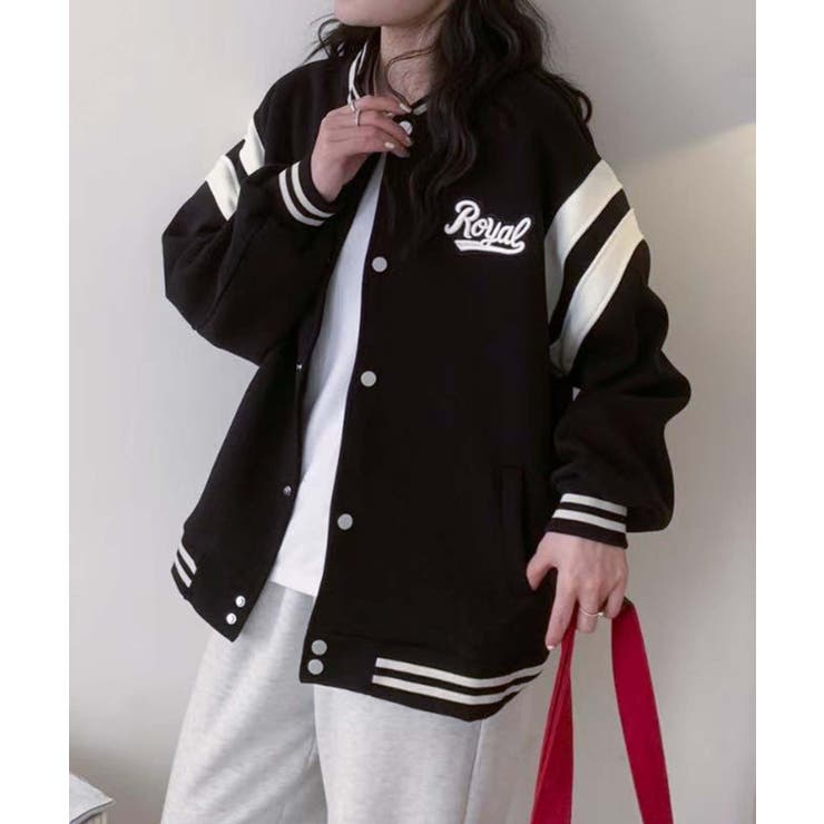 ロゴ刺繍デザインスタジャン | aimoha  | 詳細画像25 