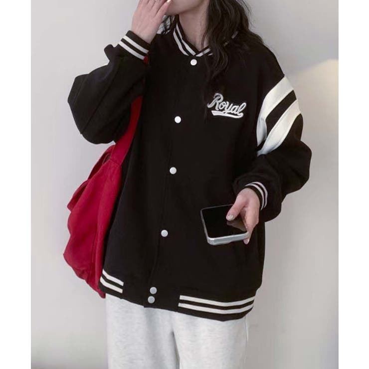 ロゴ刺繍デザインスタジャン | aimoha  | 詳細画像21 