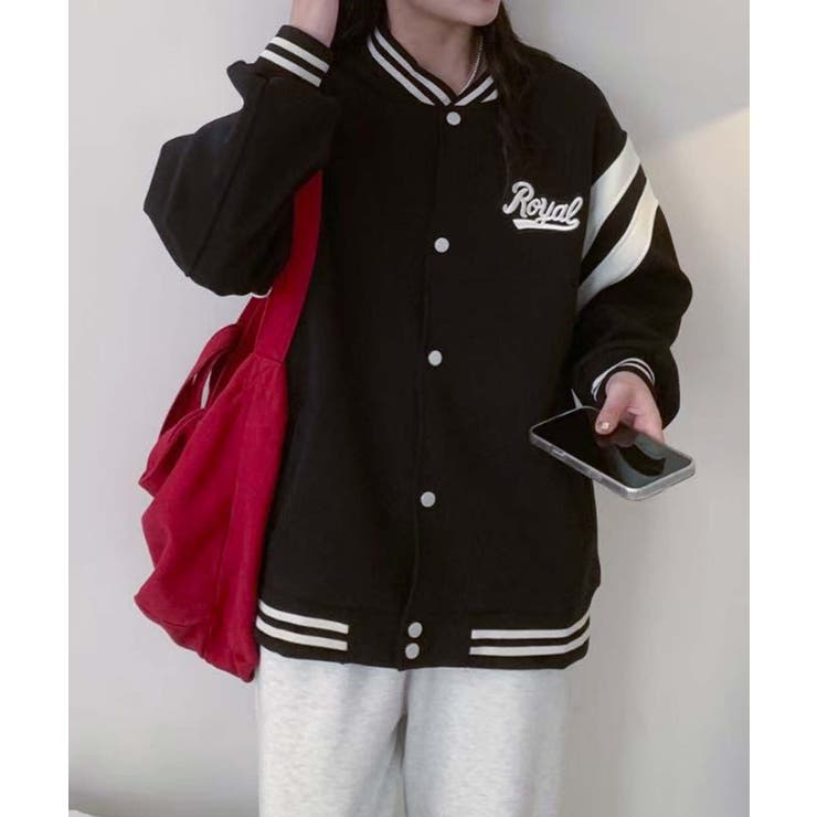 ロゴ刺繍デザインスタジャン | aimoha  | 詳細画像22 