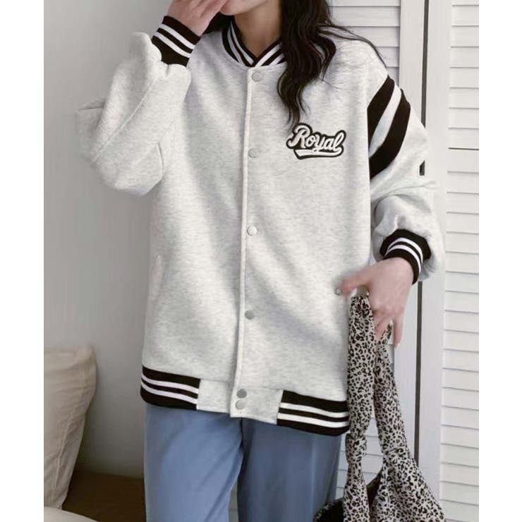 ロゴ刺繍デザインスタジャン | aimoha  | 詳細画像5 