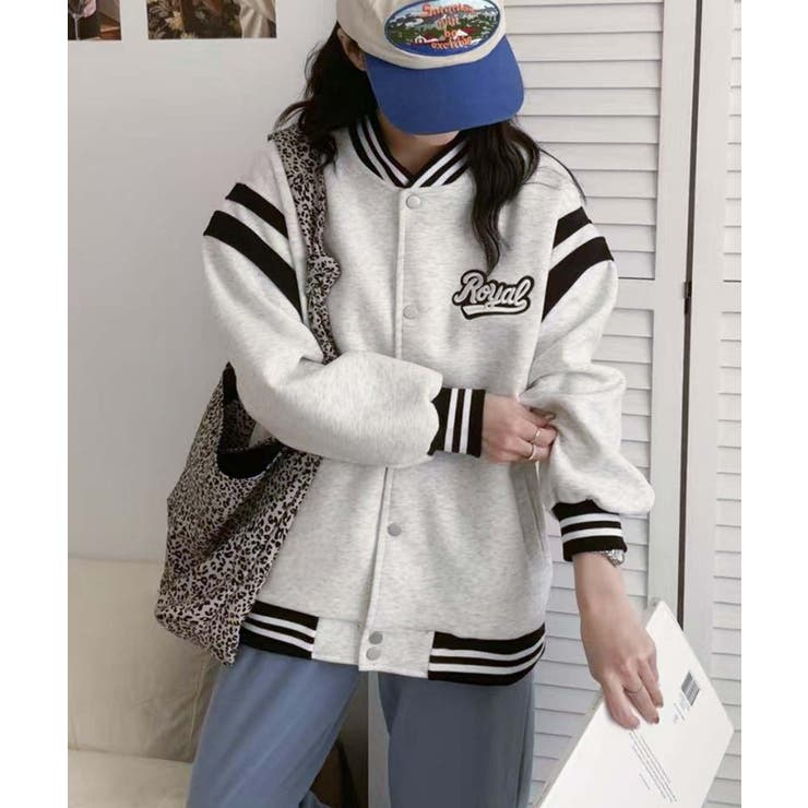 ロゴ刺繍デザインスタジャン | aimoha  | 詳細画像6 