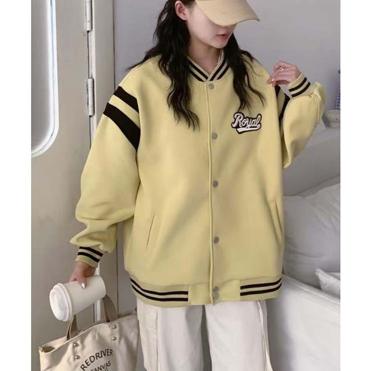 ロゴ刺繍デザインスタジャン | aimoha  | 詳細画像8 