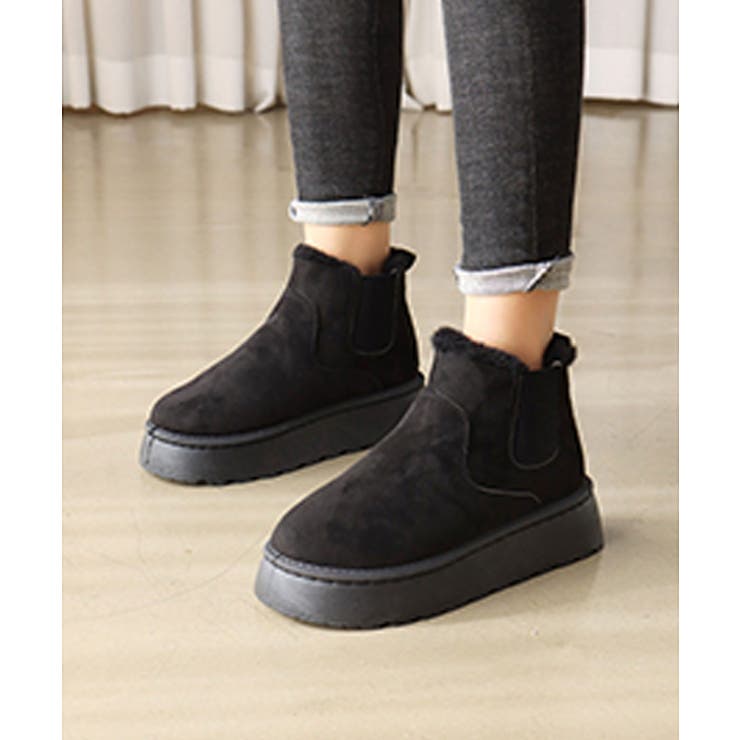 ブラック | 【shoes365】サイドゴアスノーブーツ【AW】 | aimoha 