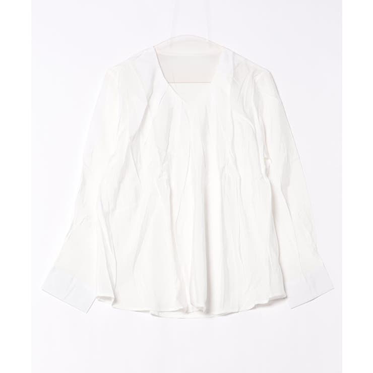 【BANICO】プリーツVネックブラウス | aimoha  | 詳細画像10 
