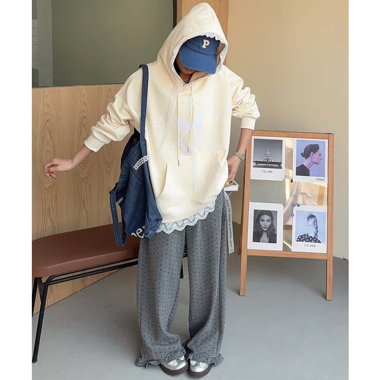 リボンプリントパーカー | aimoha  | 詳細画像20 