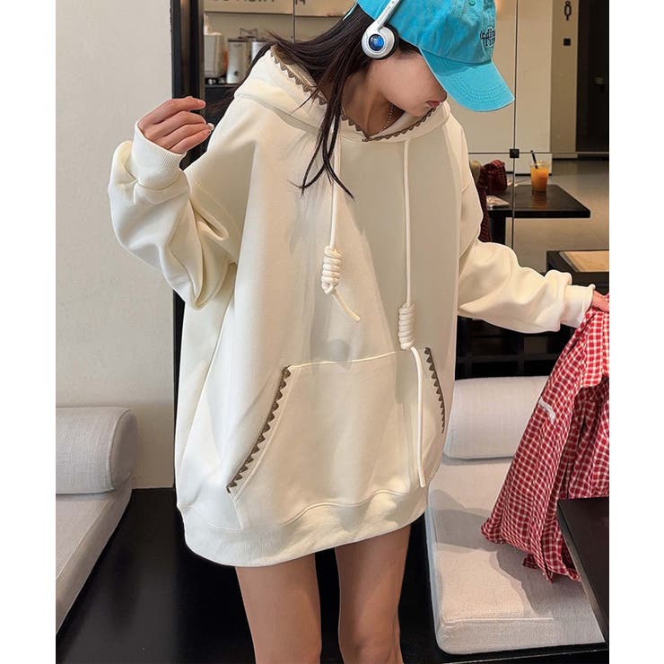 配色ステッチパーカー | aimoha  | 詳細画像28 