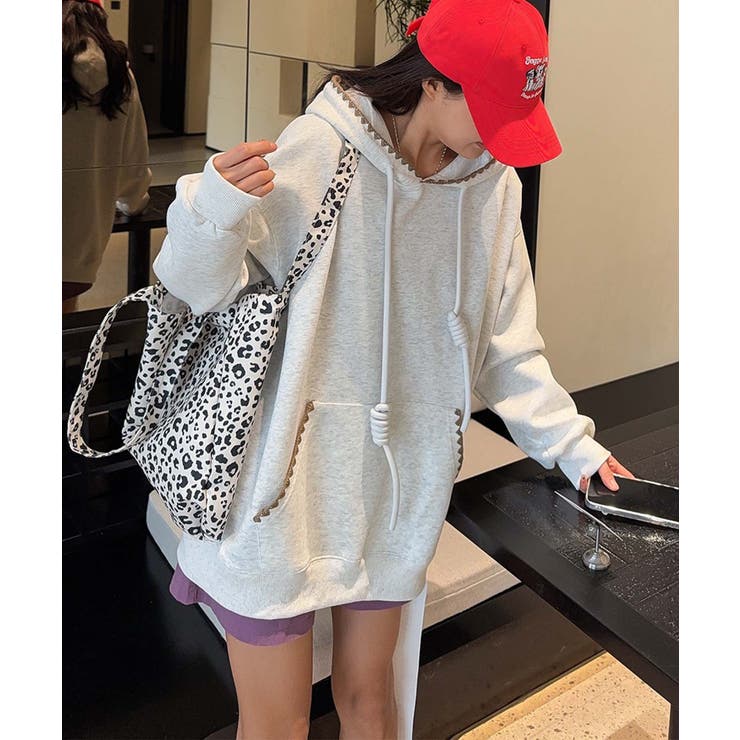 配色ステッチパーカー | aimoha  | 詳細画像10 