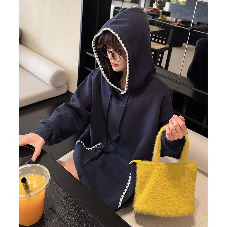 配色ステッチパーカー | aimoha  | 詳細画像13 