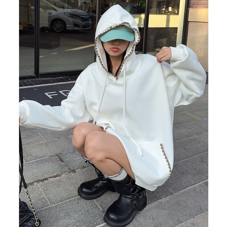 配色ステッチパーカー | aimoha  | 詳細画像19 