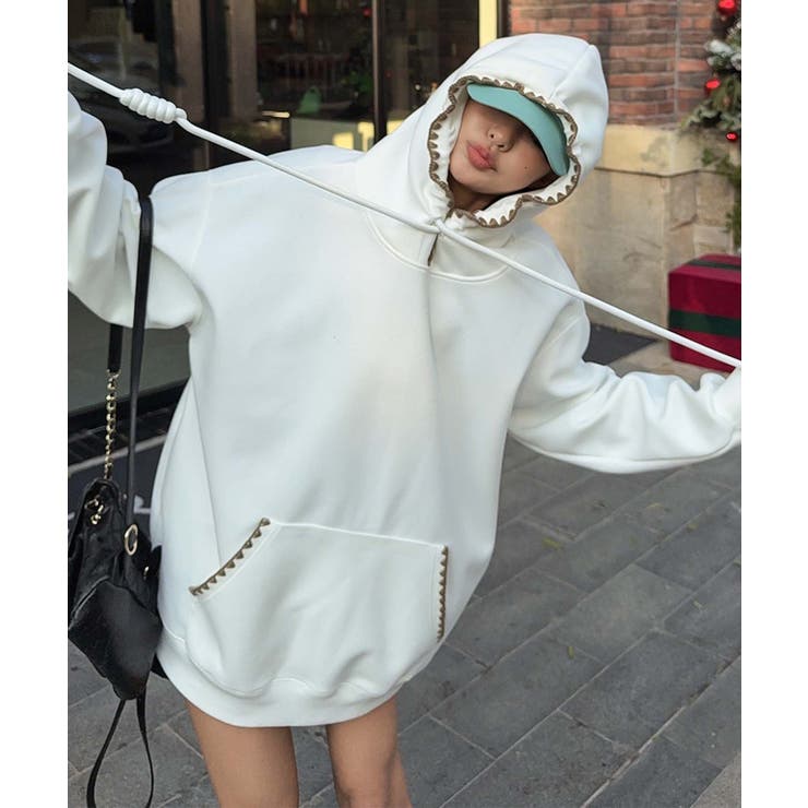 配色ステッチパーカー | aimoha  | 詳細画像21 