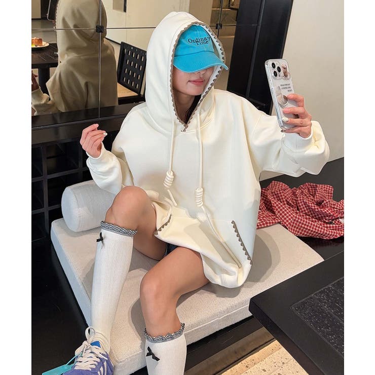 配色ステッチパーカー | aimoha  | 詳細画像22 