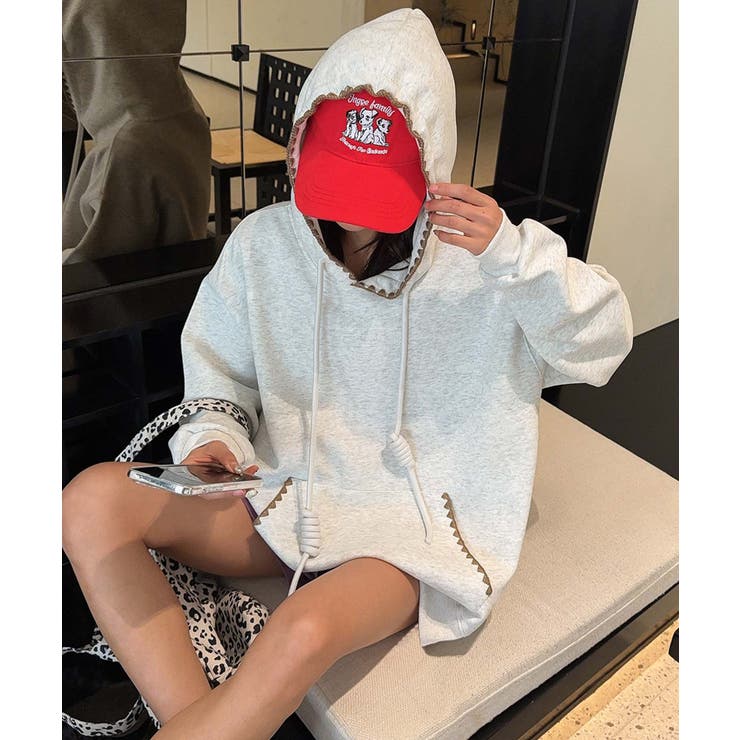 配色ステッチパーカー | aimoha  | 詳細画像7 