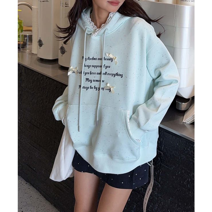 フリル付きロゴパーカーデザイン | aimoha  | 詳細画像12 