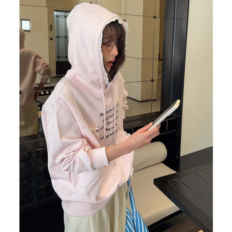 フリル付きロゴパーカーデザイン | aimoha  | 詳細画像15 