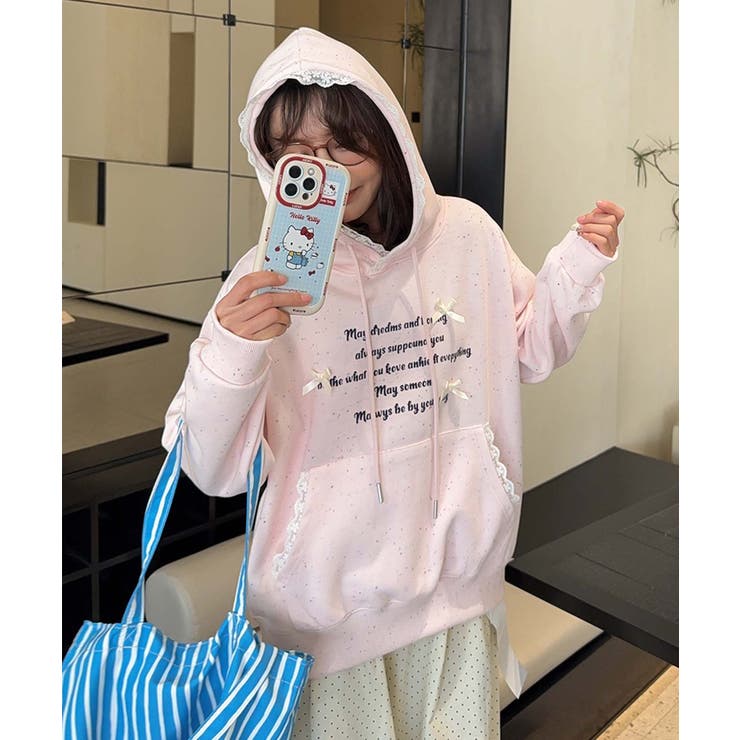 フリル付きロゴパーカーデザイン | aimoha  | 詳細画像18 