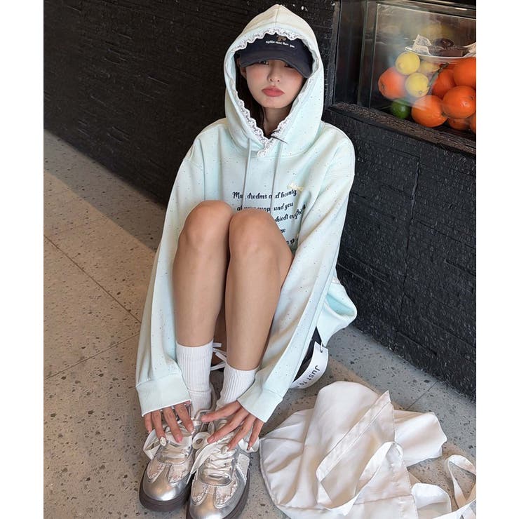 フリル付きロゴパーカーデザイン | aimoha  | 詳細画像8 