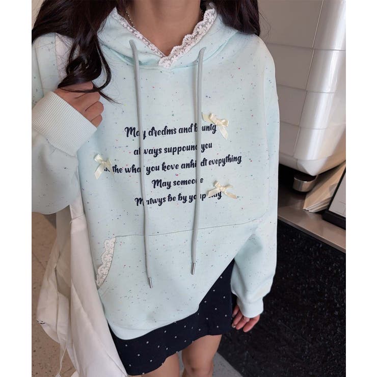 フリル付きロゴパーカーデザイン | aimoha  | 詳細画像9 