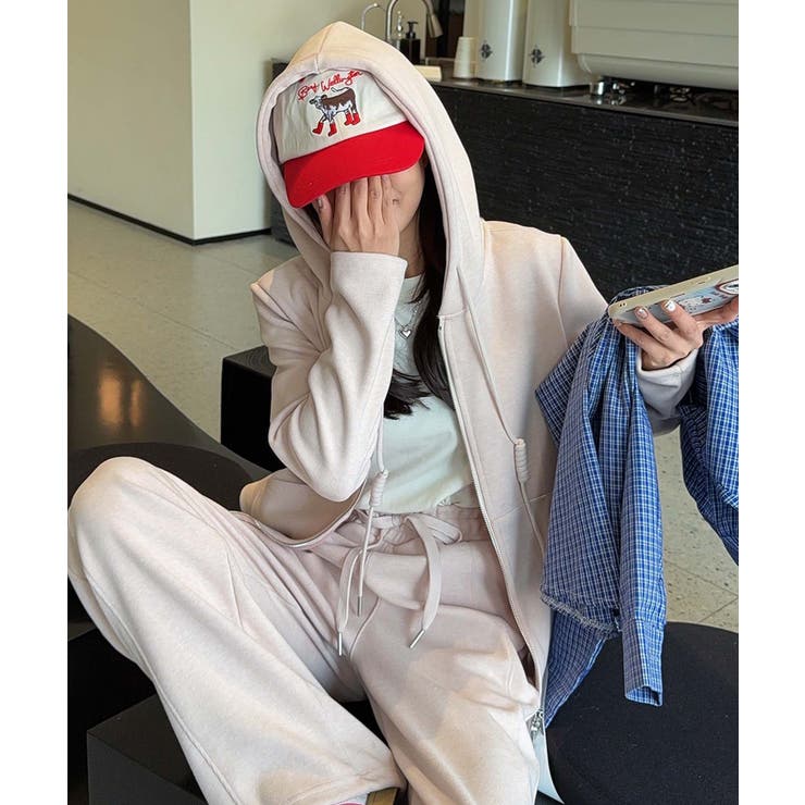 ニュアンスカラージップアップパーカー | aimoha  | 詳細画像17 