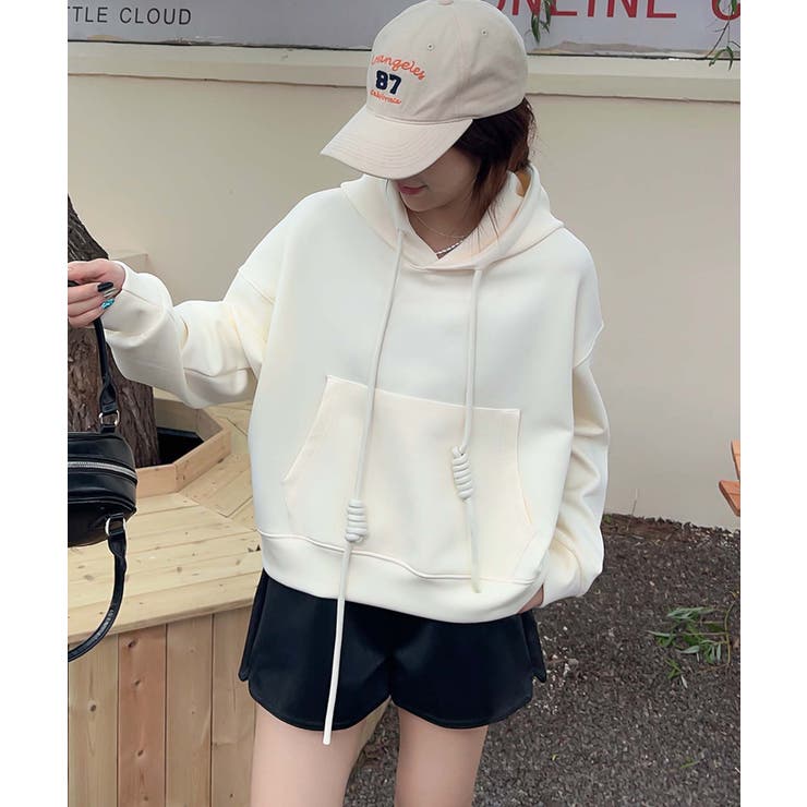 「ABC」ロゴプリントフーディー | aimoha  | 詳細画像10 