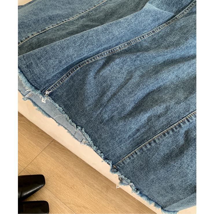 ハイウエスト デニム ロングスカート | aimoha  | 詳細画像8 