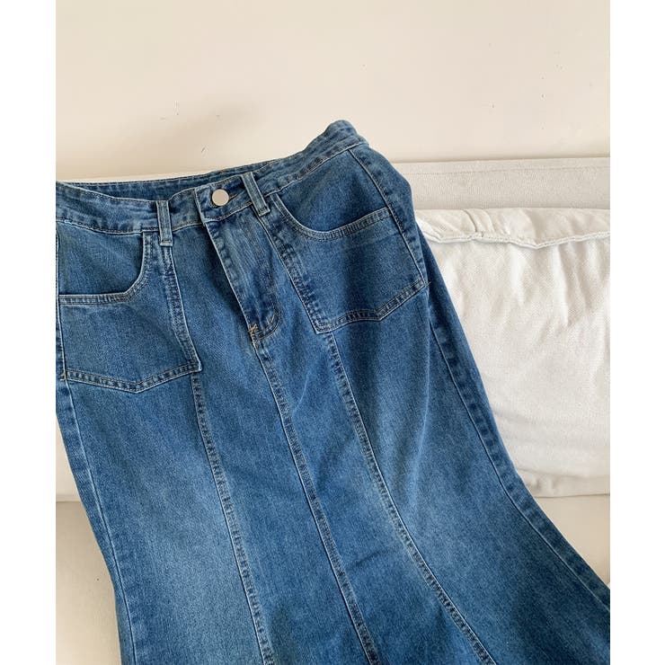 マーメイド デニム ロングスカート | aimoha  | 詳細画像9 