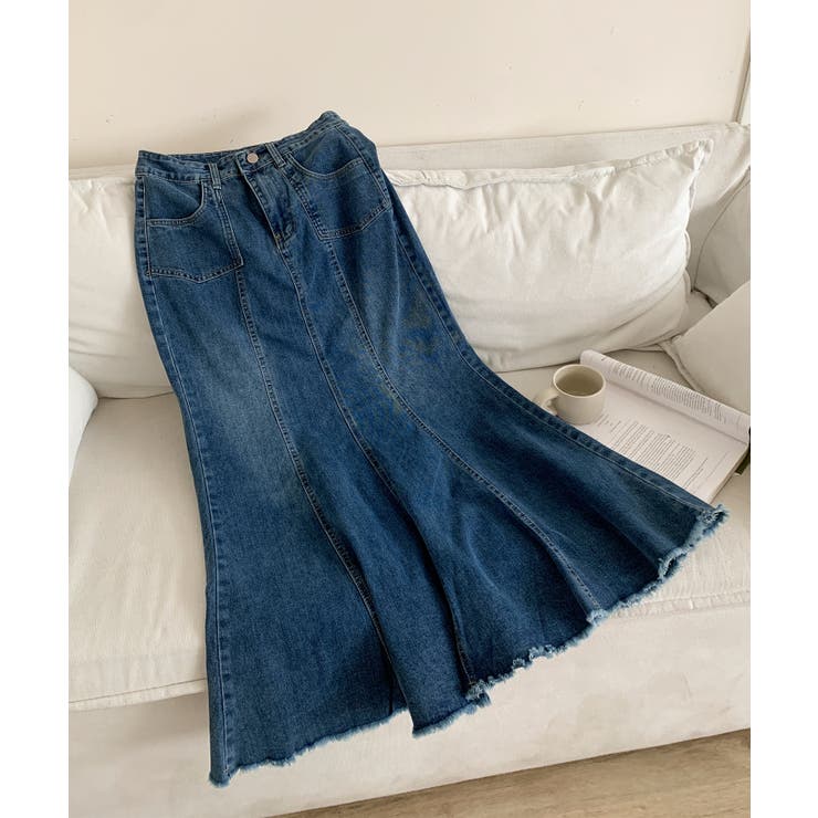 マーメイド デニム ロングスカート | aimoha  | 詳細画像8 