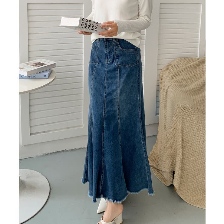 マーメイド デニム ロングスカート | aimoha  | 詳細画像2 