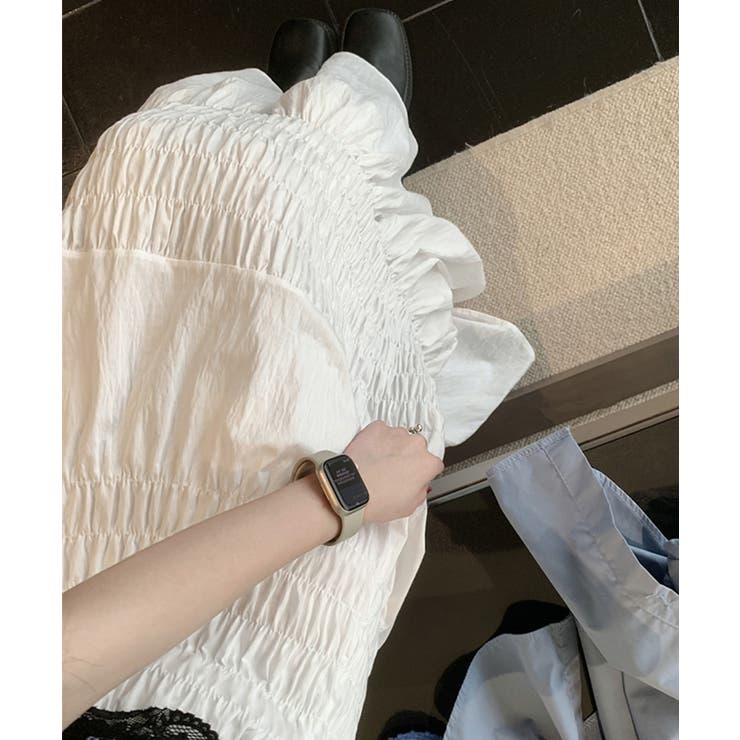 ギャザーティアードロングスカート | aimoha  | 詳細画像6 