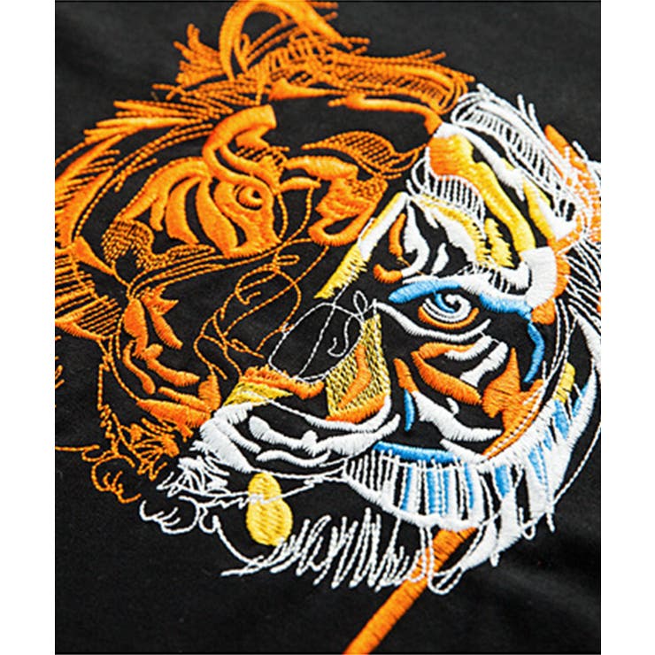 OUTLET タイガー刺繍Tシャツ メンズ[品番：XT000004075]｜aimoha men