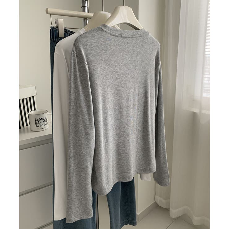 キャット刺繍ロングスリーブTシャツ | aimoha  | 詳細画像9 