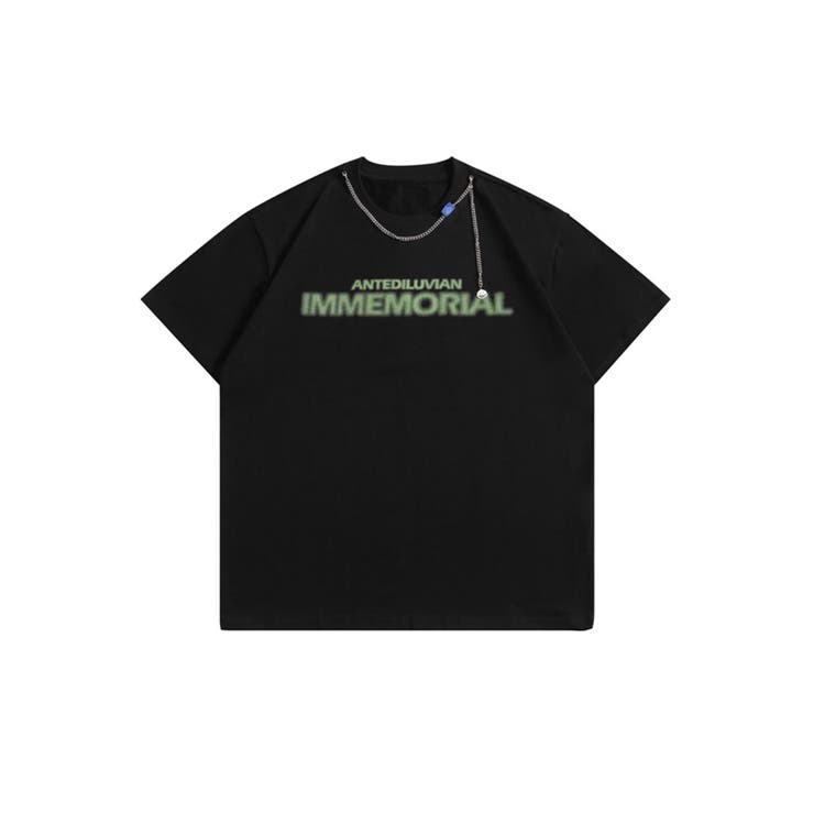 【genxder】ユニセックスアメカジ風プリント半袖Tシャツ【SS】 | aimoha men | 詳細画像5 