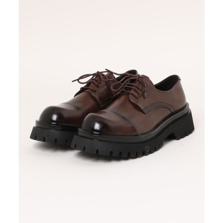 【shoes365】メンズ PUレザーハイソールストレートチップシューズ | aimoha men | 詳細画像2 