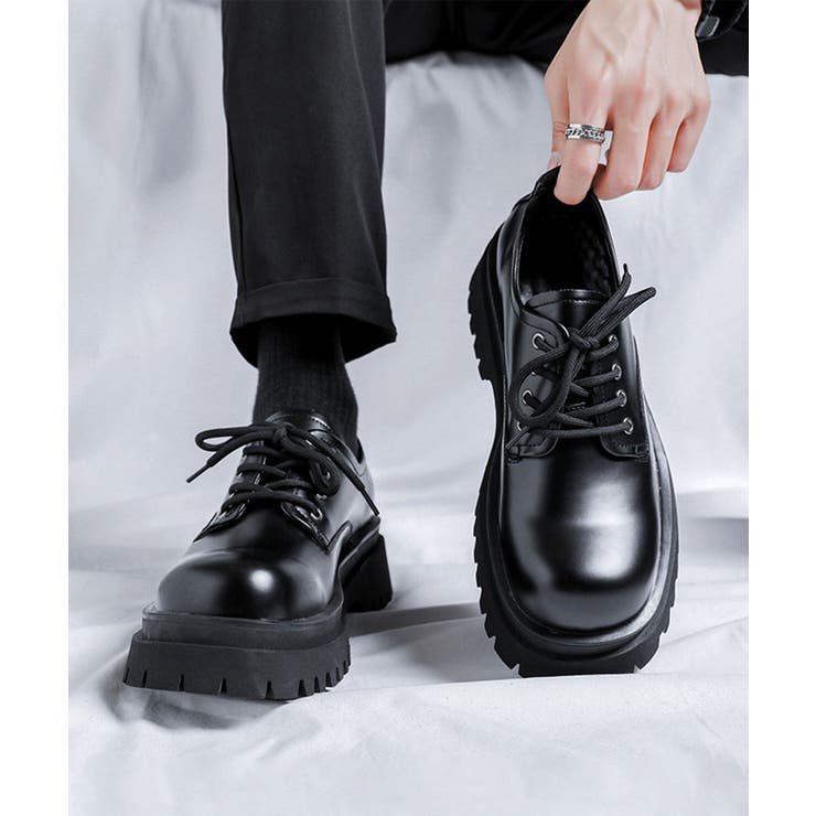 【shoes365】メンズ PUレザーハイソールシューズ | aimoha men | 詳細画像2 