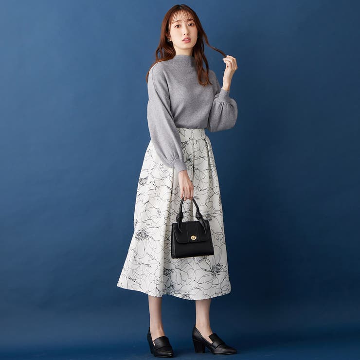 もっちりパフ袖リブニット         | alotta | 詳細画像21 