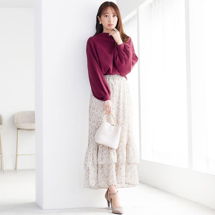 もっちりパフ袖リブニット         | alotta | 詳細画像23 