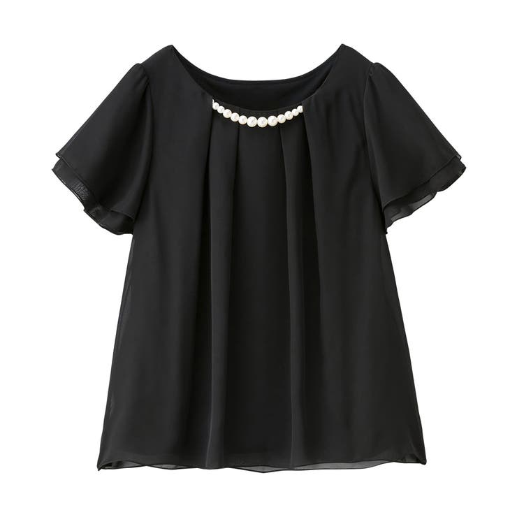 ロペ　シフォンタックブラウス 2WAYシフォンタックブラウス（半袖）[品番：ATTW0007182