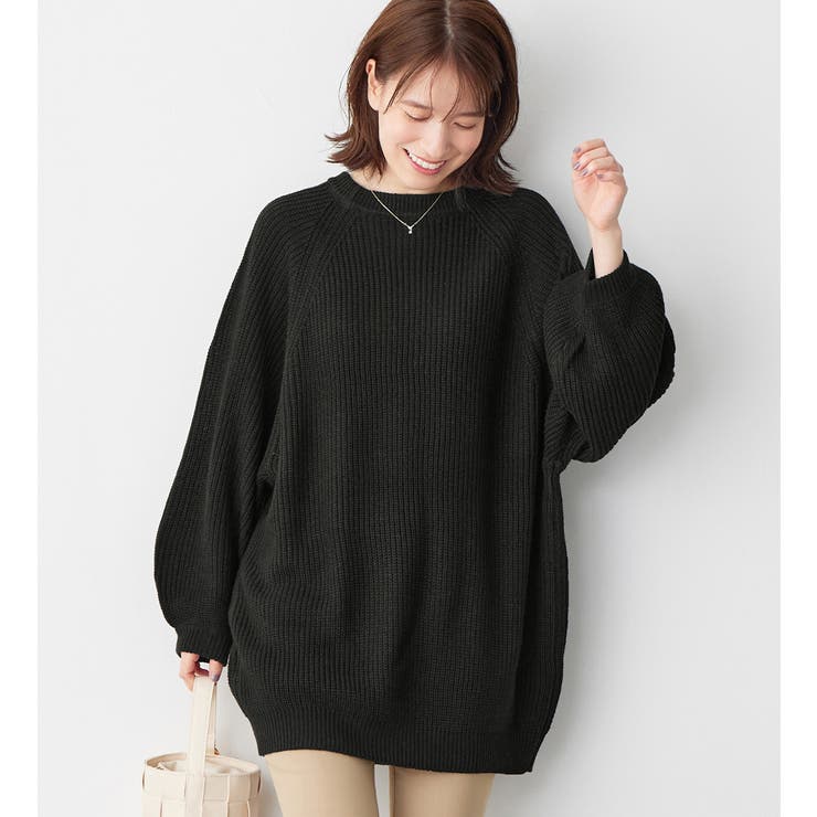 ブラック | バルーン袖ゆるニット | Viola e Viola