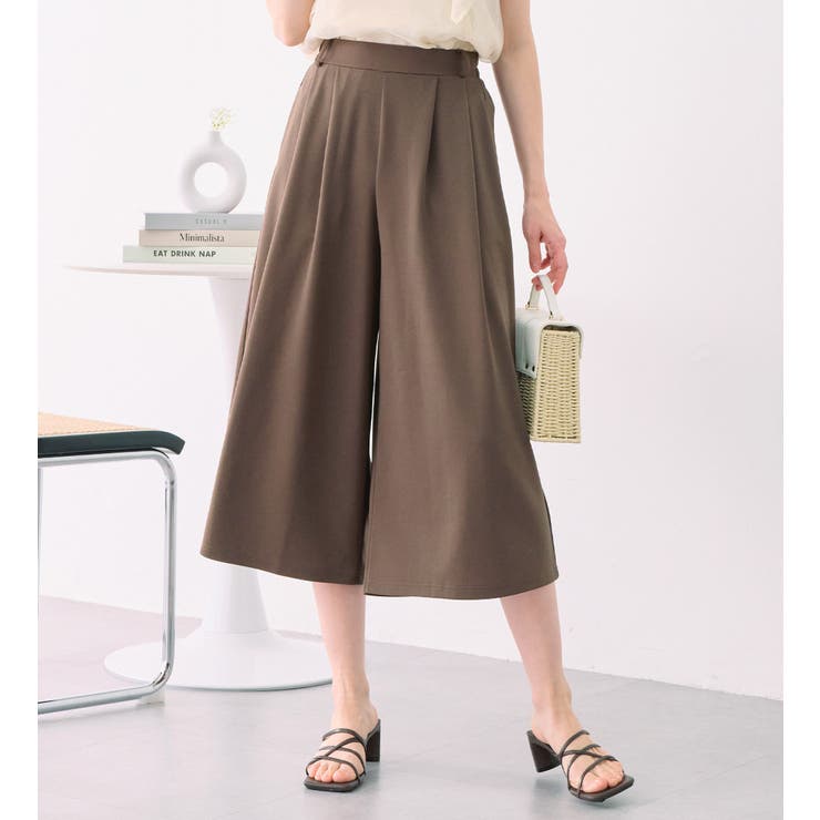 モカブラウン | ひんやりドレープパンツ | alotta
