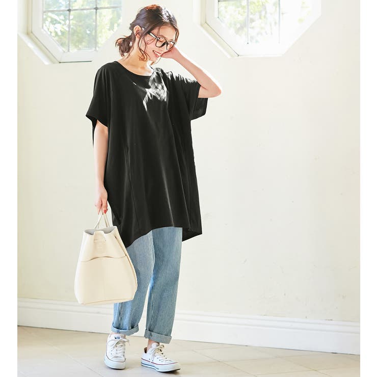 ゆるコクーンチュニック[品番：ATTW0007131]｜Viola e Viola（ヴィオラ